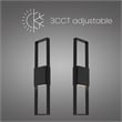 Bowery Hill Modern 32-inch Aluminum LED Outdoor Wall Light Black