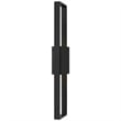 Bowery Hill Modern 32-inch Aluminum LED Outdoor Wall Light Black