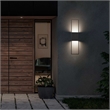 Bowery Hill Modern 32-inch Aluminum LED Outdoor Wall Light Black