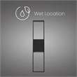 Bowery Hill Modern 32-inch Aluminum LED Outdoor Wall Light Black