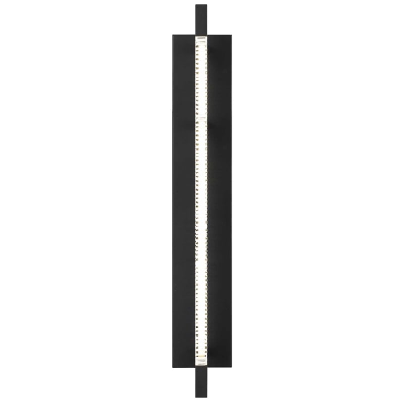 Bowery Hill Modern 26-inch Aluminum LED Outdoor Wall Light Black