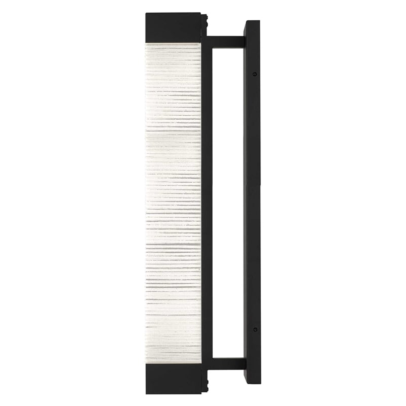 Bowery Hill Modern 26-inch Aluminum LED Outdoor Wall Light Black