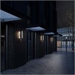 Bowery Hill Modern 26-inch Aluminum LED Outdoor Wall Light Black