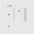 Bowery Hill Modern 26-inch Aluminum LED Outdoor Wall Light Black