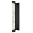 Bowery Hill Modern 26-inch Aluminum LED Outdoor Wall Light Black