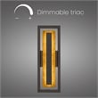 Bowery Hill Modern 20-inch Aluminum LED Outdoor Wall Light in Bronze