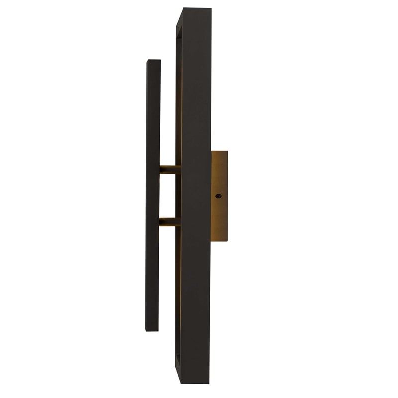 Bowery Hill Modern 20-inch Aluminum LED Outdoor Wall Light in Bronze