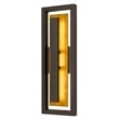 Bowery Hill Modern 20-inch Aluminum LED Outdoor Wall Light in Bronze