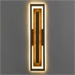 Bowery Hill Modern Aluminum 32-inch LED Outdoor Wall Light in Bronze