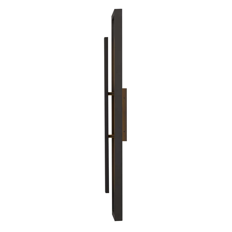 Bowery Hill Modern Aluminum 32-inch LED Outdoor Wall Light in Bronze
