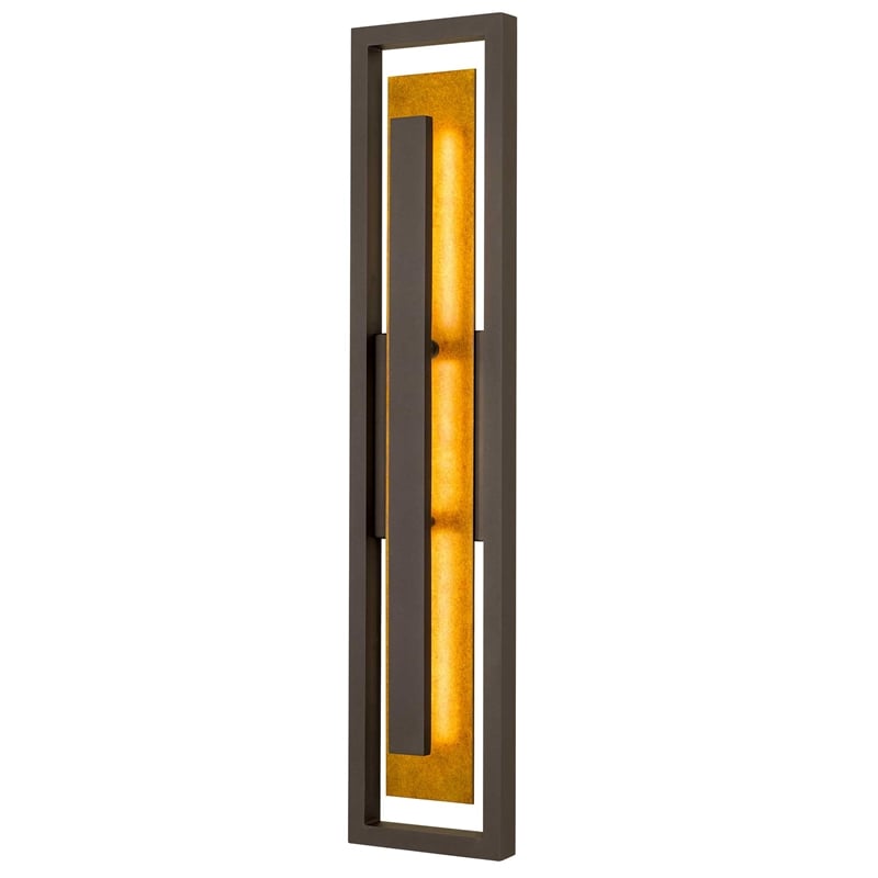 Bowery Hill Modern Aluminum 32-inch LED Outdoor Wall Light in Bronze