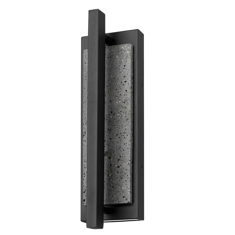Bowery Hill Modern Aluminum Black 16-inch LED Outdoor Wall Light