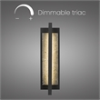 Bowery Hill Modern Aluminum Black 16-inch LED Outdoor Wall Light