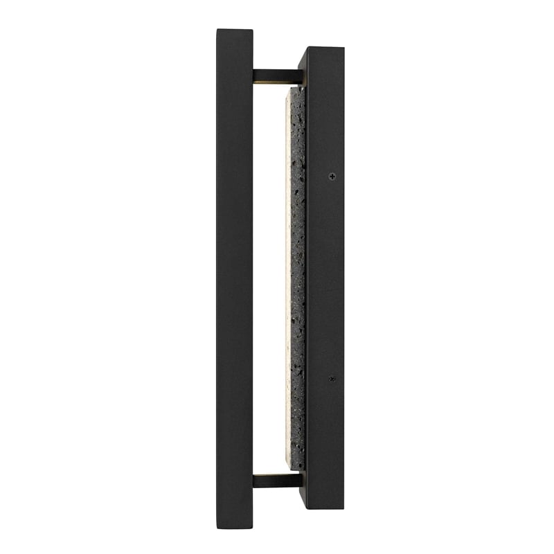 Bowery Hill Modern Aluminum Black 16-inch LED Outdoor Wall Light