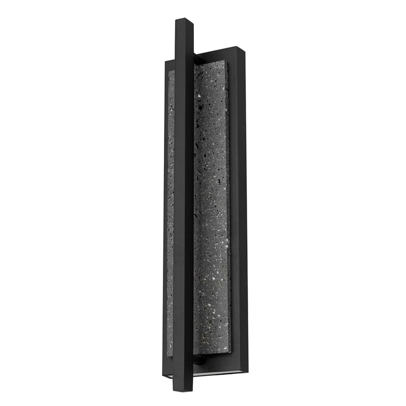 Bowery Hill Modern Aluminum Black 24-inch LED Outdoor Wall Light