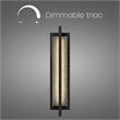 Bowery Hill Modern Aluminum Black 24-inch LED Outdoor Wall Light