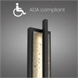 Bowery Hill Modern Aluminum Black 24-inch LED Outdoor Wall Light