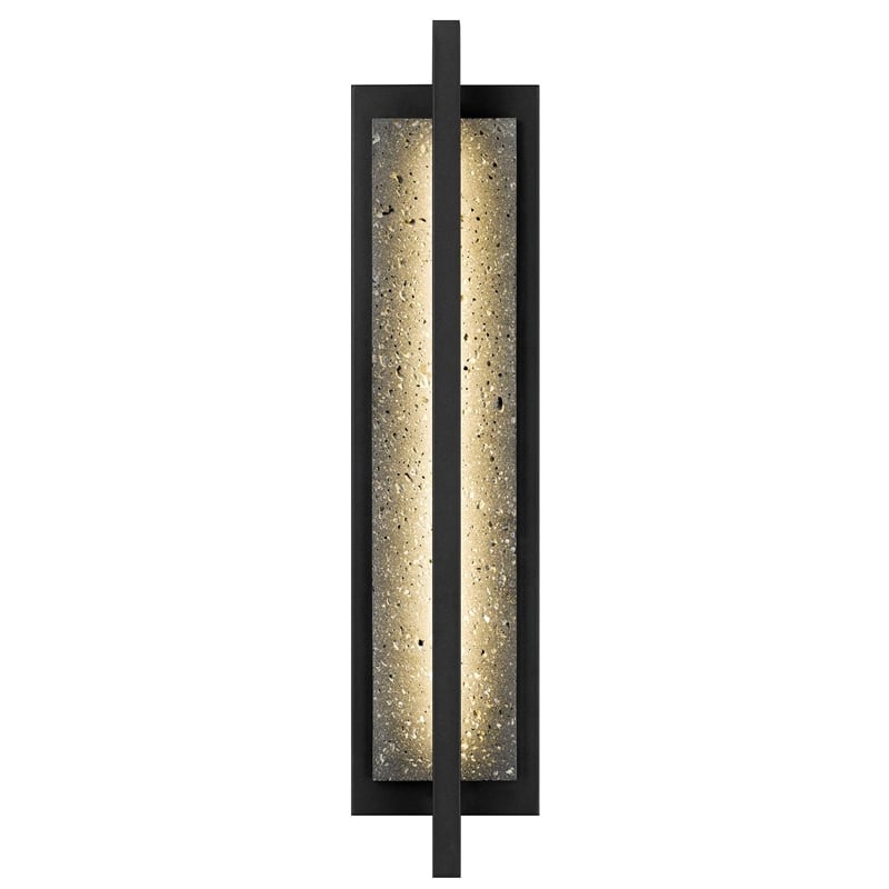 Bowery Hill Modern Aluminum Black 24-inch LED Outdoor Wall Light
