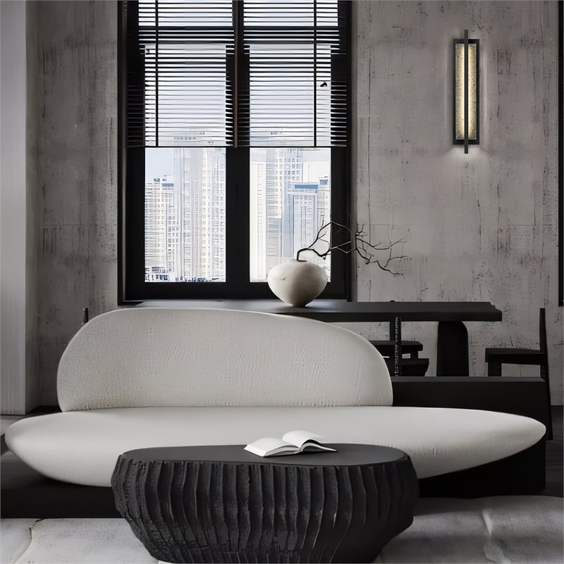 Bowery Hill Modern Aluminum Black 24-inch LED Outdoor Wall Light