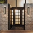 Bowery Hill Modern Aluminum Black 24-inch LED Outdoor Wall Light