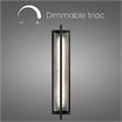 Bowery Hill Modern Aluminum Black 32-inch LED Outdoor Wall Light