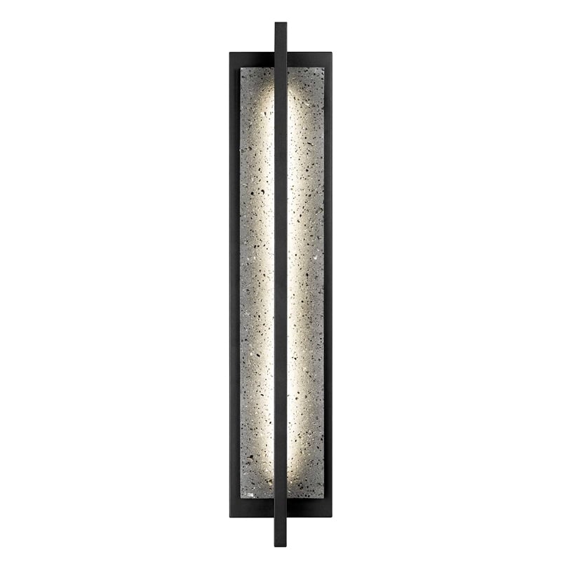Bowery Hill Modern Aluminum Black 32-inch LED Outdoor Wall Light