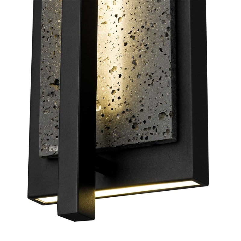 Bowery Hill Modern Aluminum Black 32-inch LED Outdoor Wall Light