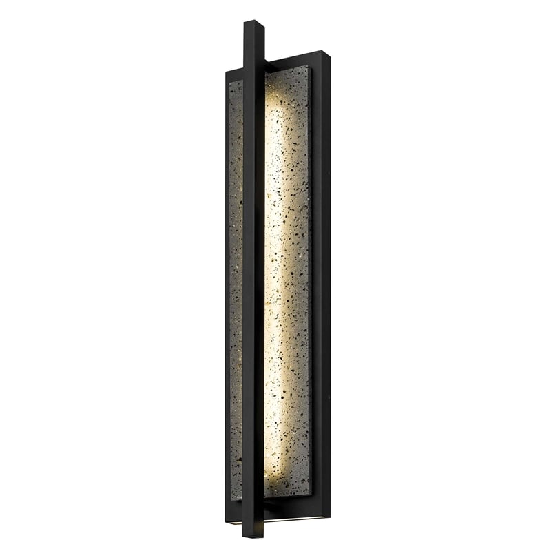Bowery Hill Modern Aluminum Black 32-inch LED Outdoor Wall Light