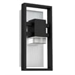 Bowery Hill Modern Aluminum Black 12-inch LED Outdoor Wall Light