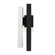 Bowery Hill Modern Aluminum Black 12-inch LED Outdoor Wall Light