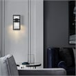 Bowery Hill Modern Aluminum Black 12-inch LED Outdoor Wall Light
