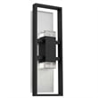 Bowery Hill Modern Aluminum Black 18-inch LED Outdoor Wall Light