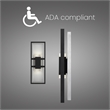 Bowery Hill Modern Aluminum Black 18-inch LED Outdoor Wall Light