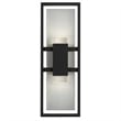 Bowery Hill Modern Aluminum Black 18-inch LED Outdoor Wall Light