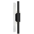 Bowery Hill Modern Aluminum Black 18-inch LED Outdoor Wall Light