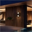 Bowery Hill Modern Aluminum Black 18-inch LED Outdoor Wall Light