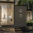 Bowery Hill Modern Aluminum Black 18-inch LED Outdoor Wall Light
