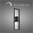 Bowery Hill Modern Aluminum Black 24-inch LED Outdoor Wall Light
