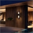 Bowery Hill Modern Aluminum Black 24-inch LED Outdoor Wall Light