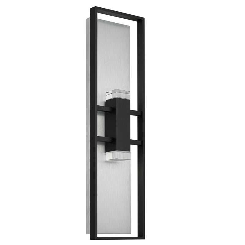 Bowery Hill Modern Aluminum Black 32-inch LED Outdoor Wall Light