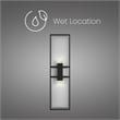 Bowery Hill Modern Aluminum Black 32-inch LED Outdoor Wall Light