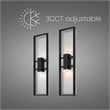 Bowery Hill Modern Aluminum Black 32-inch LED Outdoor Wall Light