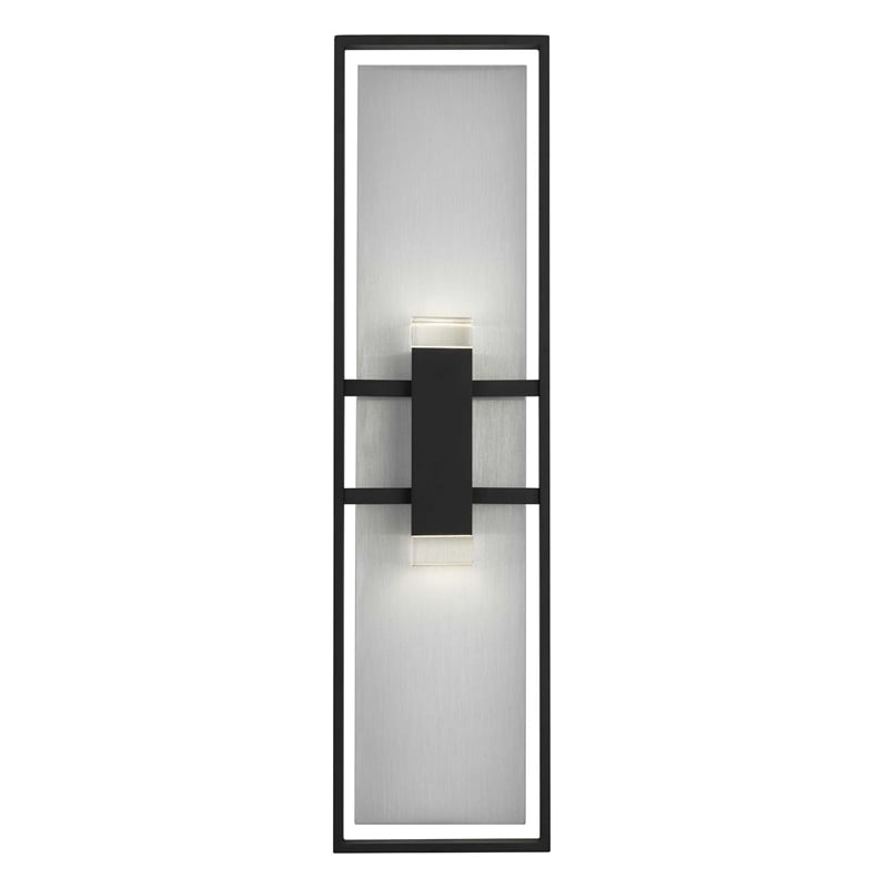 Bowery Hill Modern Aluminum Black 32-inch LED Outdoor Wall Light