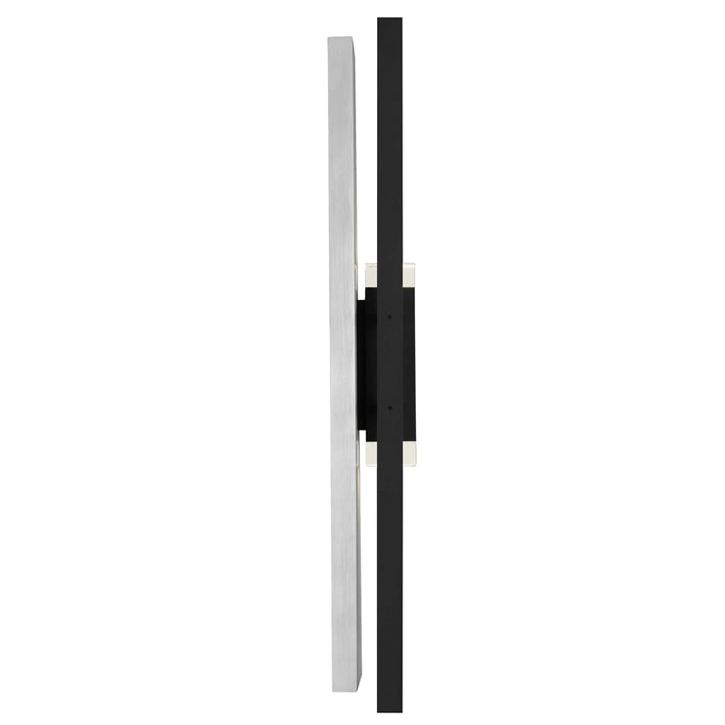 Bowery Hill Modern Aluminum Black 32-inch LED Outdoor Wall Light