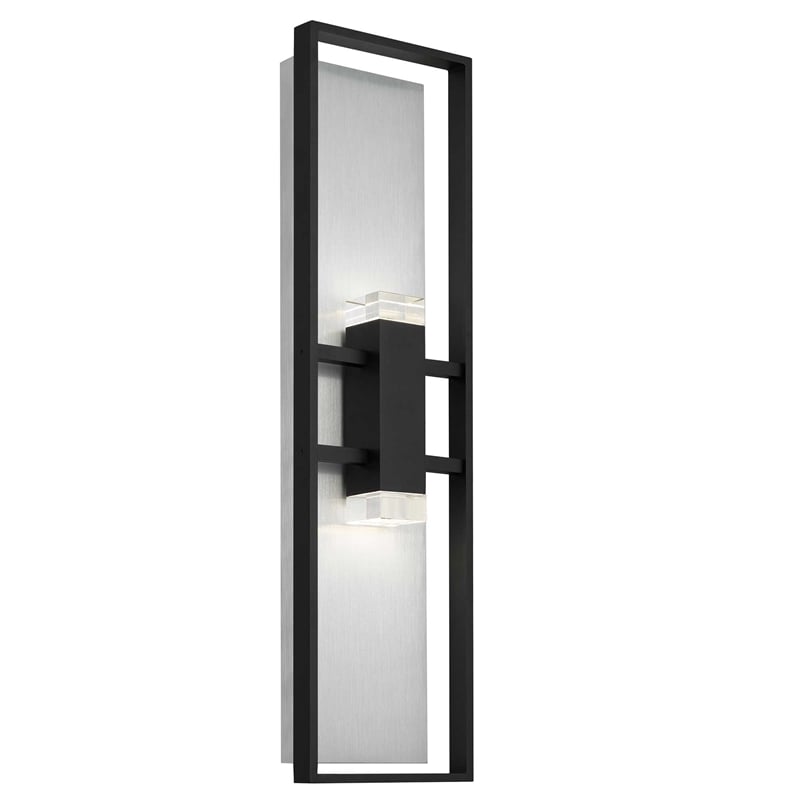 Bowery Hill Modern Aluminum Black 32-inch LED Outdoor Wall Light