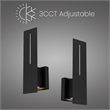 Bowery Hill Modern Aluminum Black 15-inch LED Outdoor Wall Light