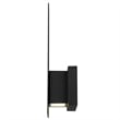 Bowery Hill Modern Aluminum Black 15-inch LED Outdoor Wall Light