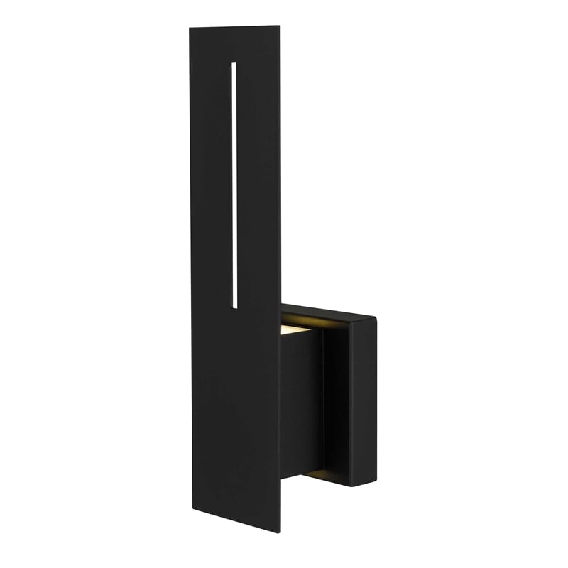 Bowery Hill Modern Aluminum Black 15-inch LED Outdoor Wall Light