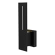 Bowery Hill Modern Aluminum Black 15-inch LED Outdoor Wall Light