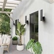 Bowery Hill Modern Aluminum Black 15-inch LED Outdoor Wall Light